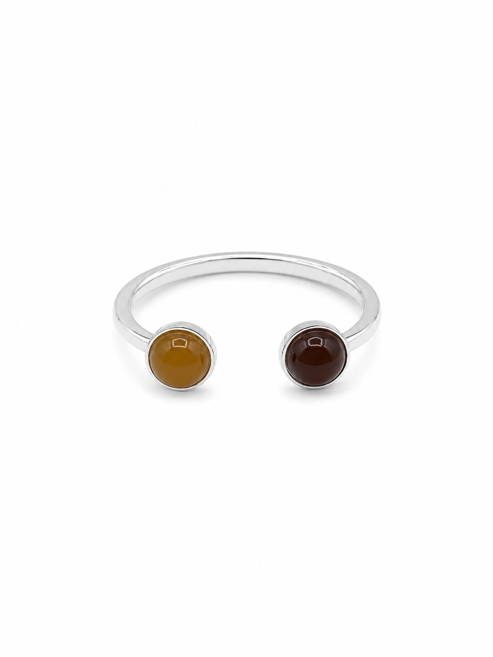 Jade Double Ball Ring (S925) R82